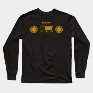 60s cassette with text MGMT Long Sleeve T-Shirt